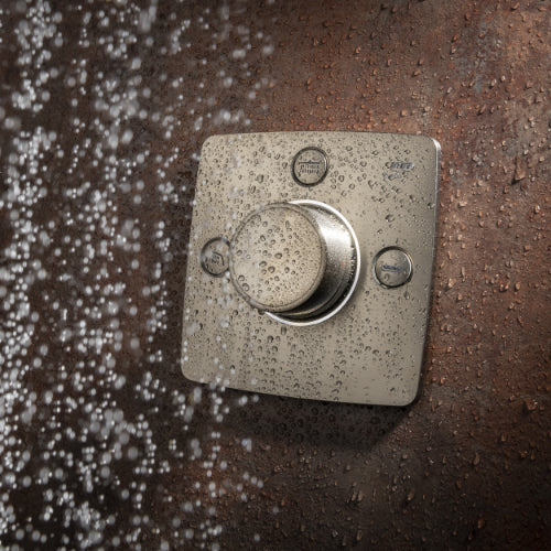 Mira Evoco Triple Outlet Shower  with Hydroglo - Brushed Nickel