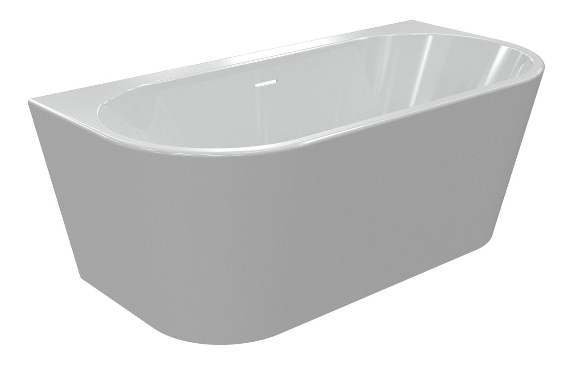 Abra Freestanding Double Ended Back to Wall Bath 1500x750x570mm