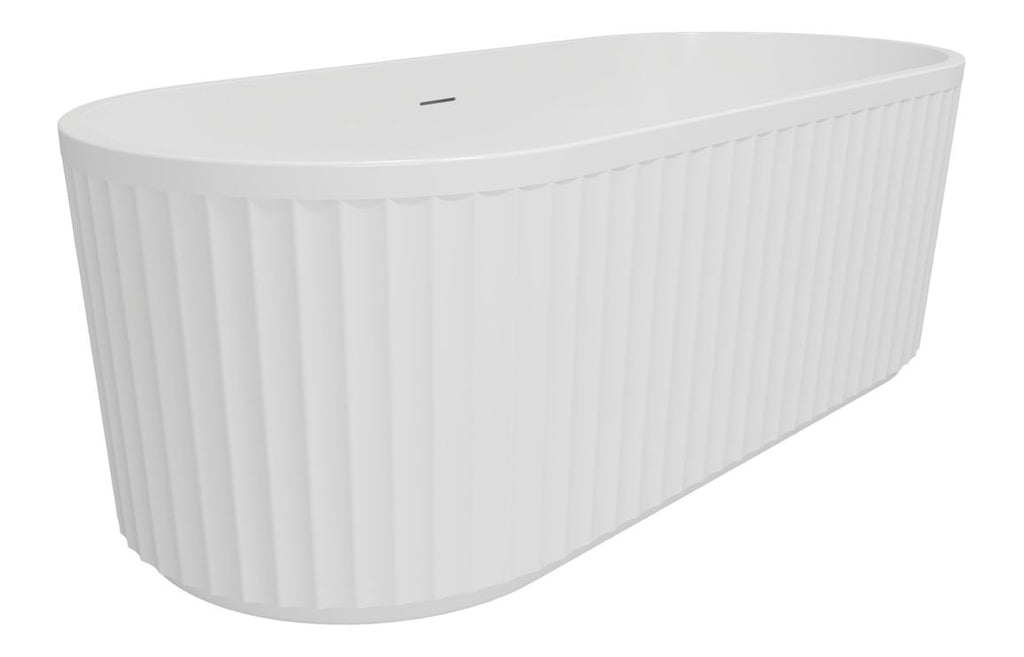 Marda Fluted Freestanding Double Ended Bath 1700x750x570mm
