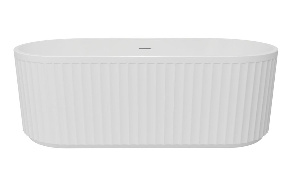 Marda Fluted Freestanding Double Ended Bath 1700x750x570mm