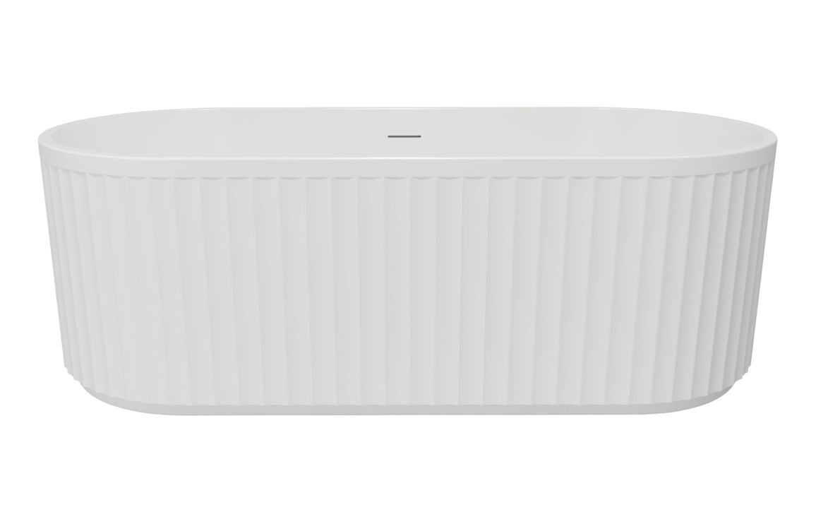 Marda Fluted Freestanding Double Ended Bath 1700x750x570mm