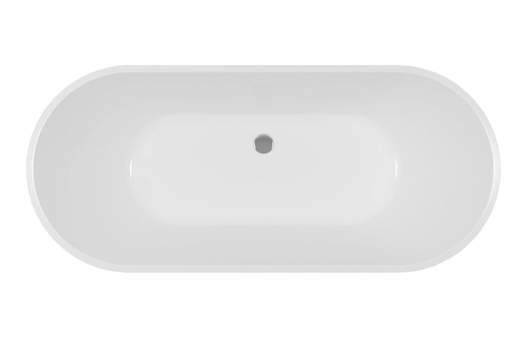 Marda Fluted Freestanding Double Ended Bath 1700x750x570mm