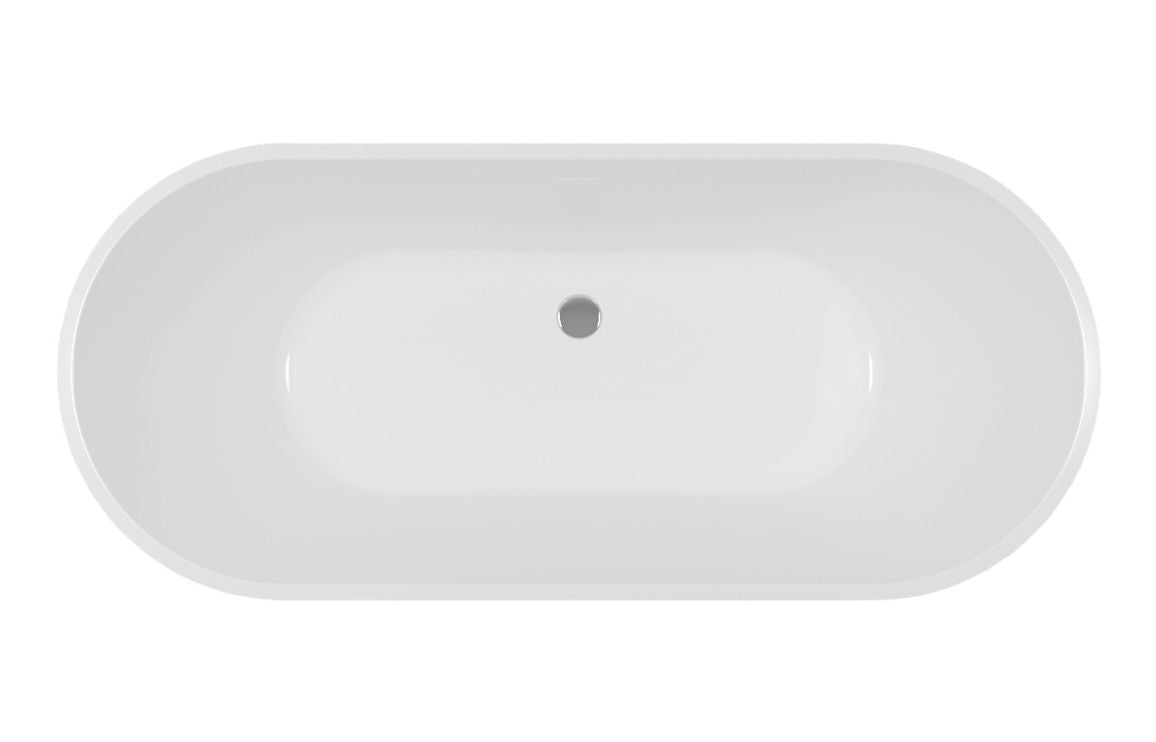 Marda Fluted Freestanding Double Ended Bath 1700x750x570mm