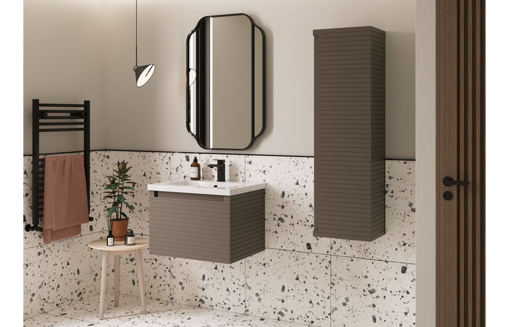 Naveli Rectangular Plain Mirror 900 x 600 mm - Black