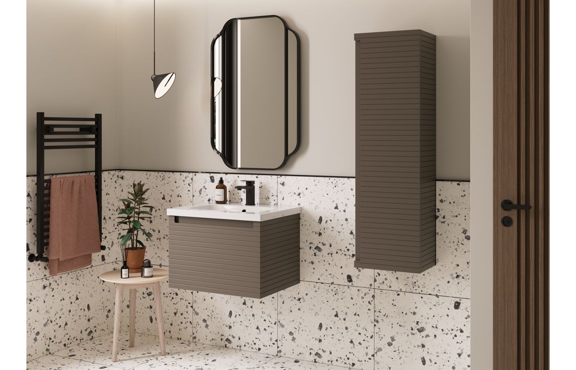Naveli Rectangular Plain Mirror 900 x 600 mm - Black