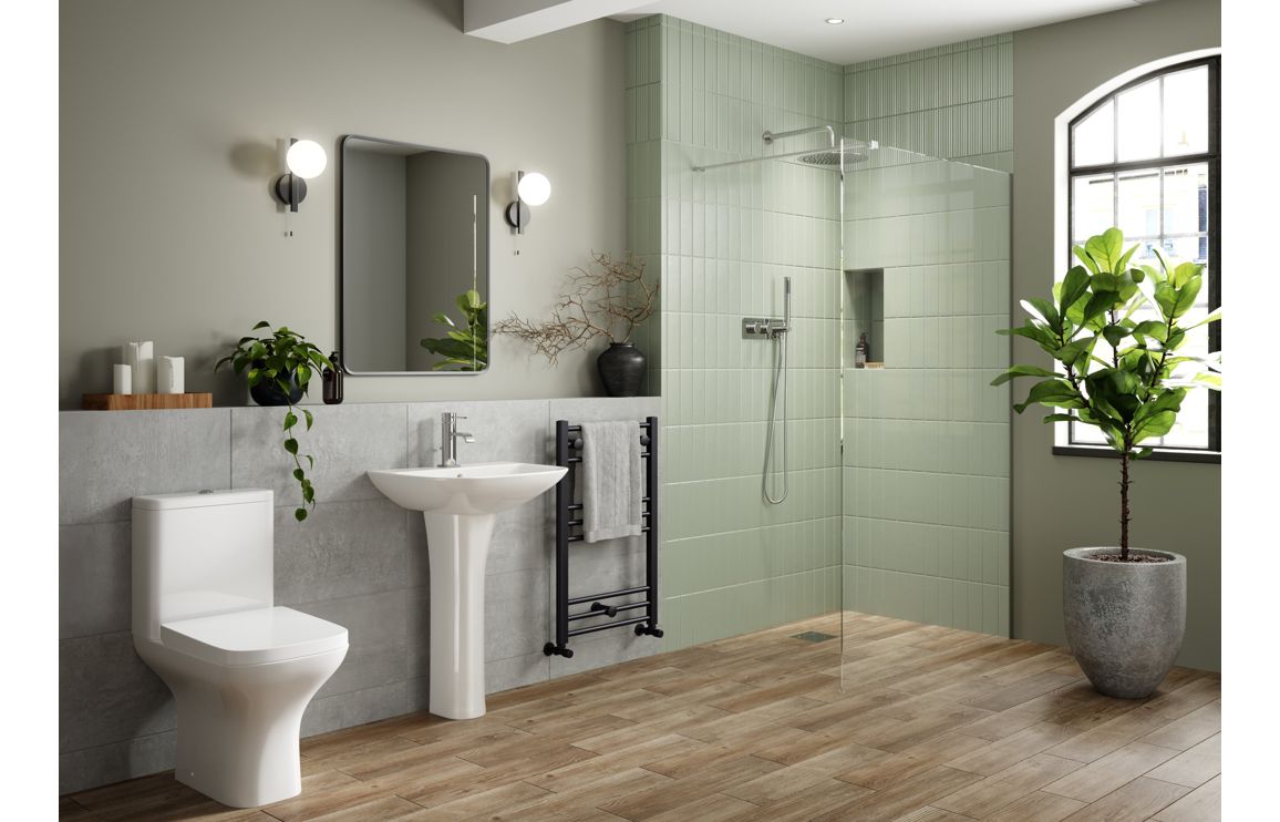 Chorus 520/ 560 X 450mm Basin & Full Pedestal/ Semi Recessed