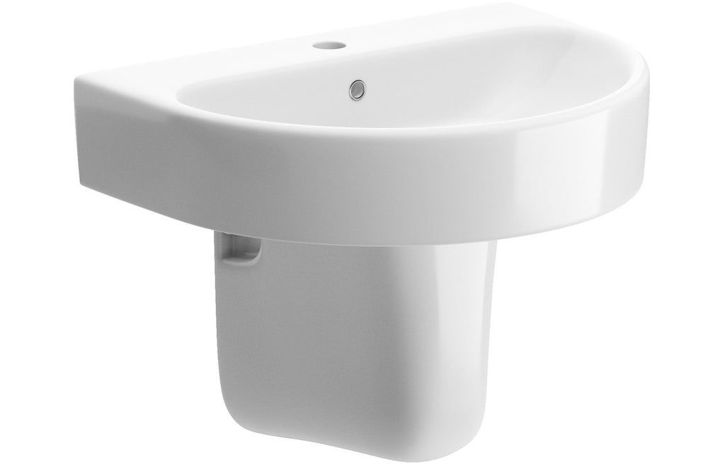 Orant 550X435mm Basin & Full /  Semi Pedestal/ Semi Recessed