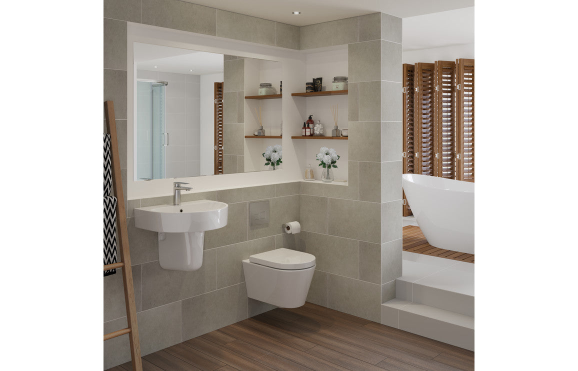 Orant 550X435mm Basin & Full /  Semi Pedestal/ Semi Recessed