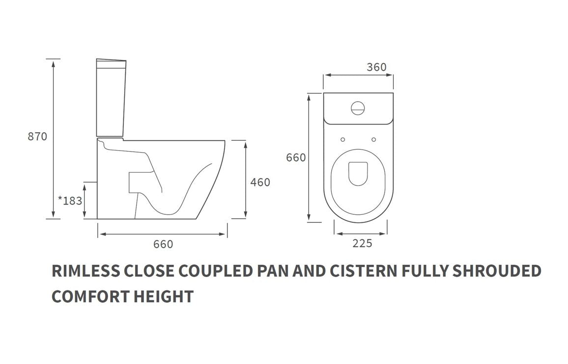 Orant WC Toilet & Soft Close Seat