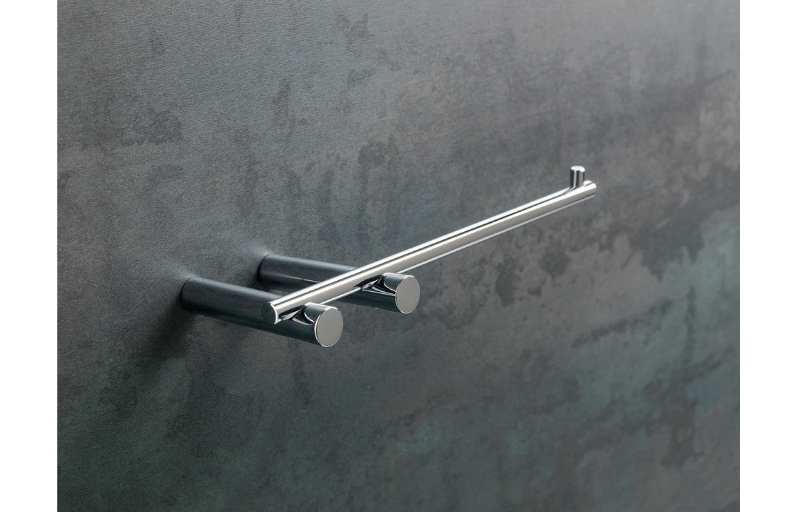 Tolia Roll Holder, Hook, Towel Holder - Brushed Brass, Chrome, Matt Black