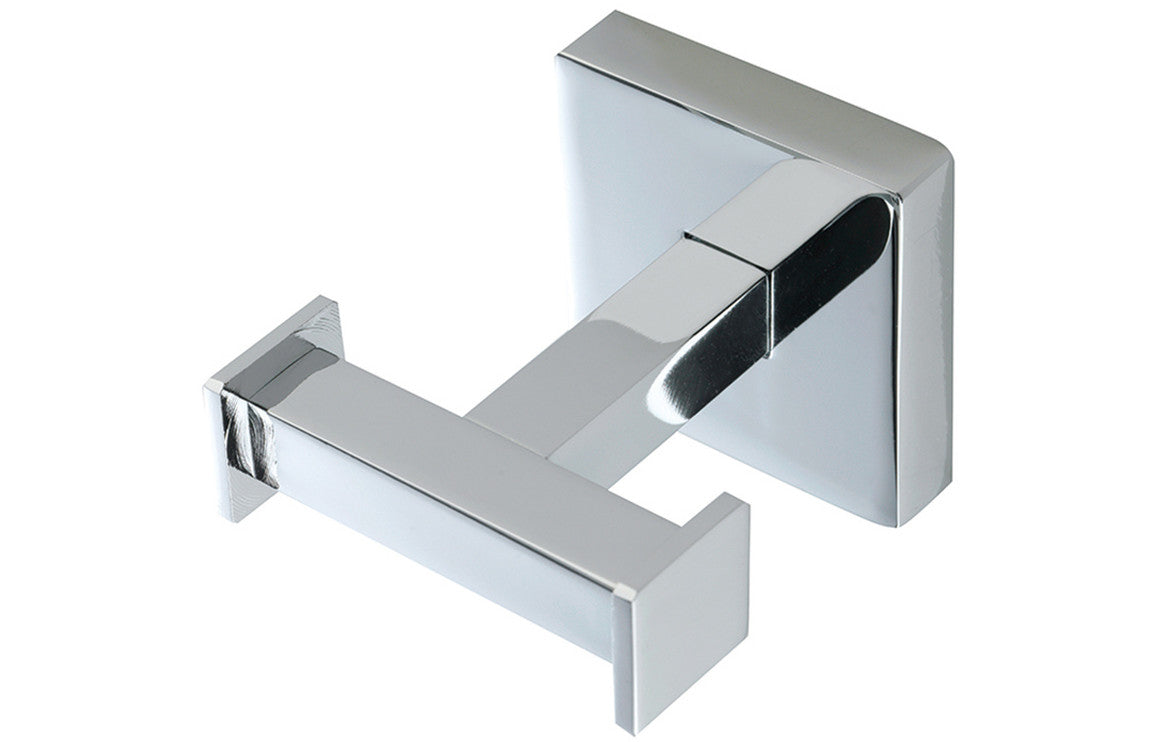 Russi Shelf, Roll Holder, Hook, Towel Holder - Chrome