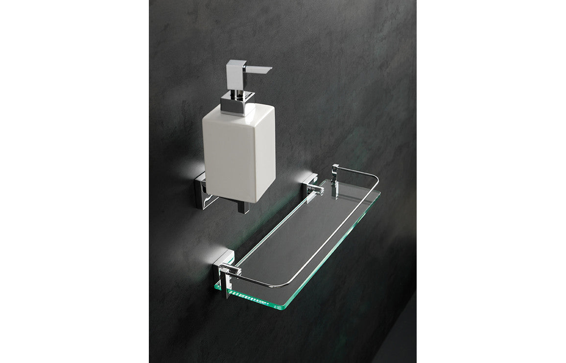 Russi Shelf, Roll Holder, Hook, Towel Holder - Chrome