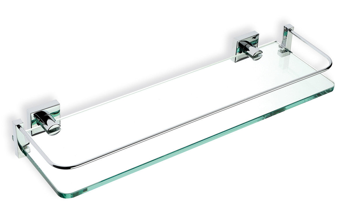 Russi Shelf, Roll Holder, Hook, Towel Holder - Chrome