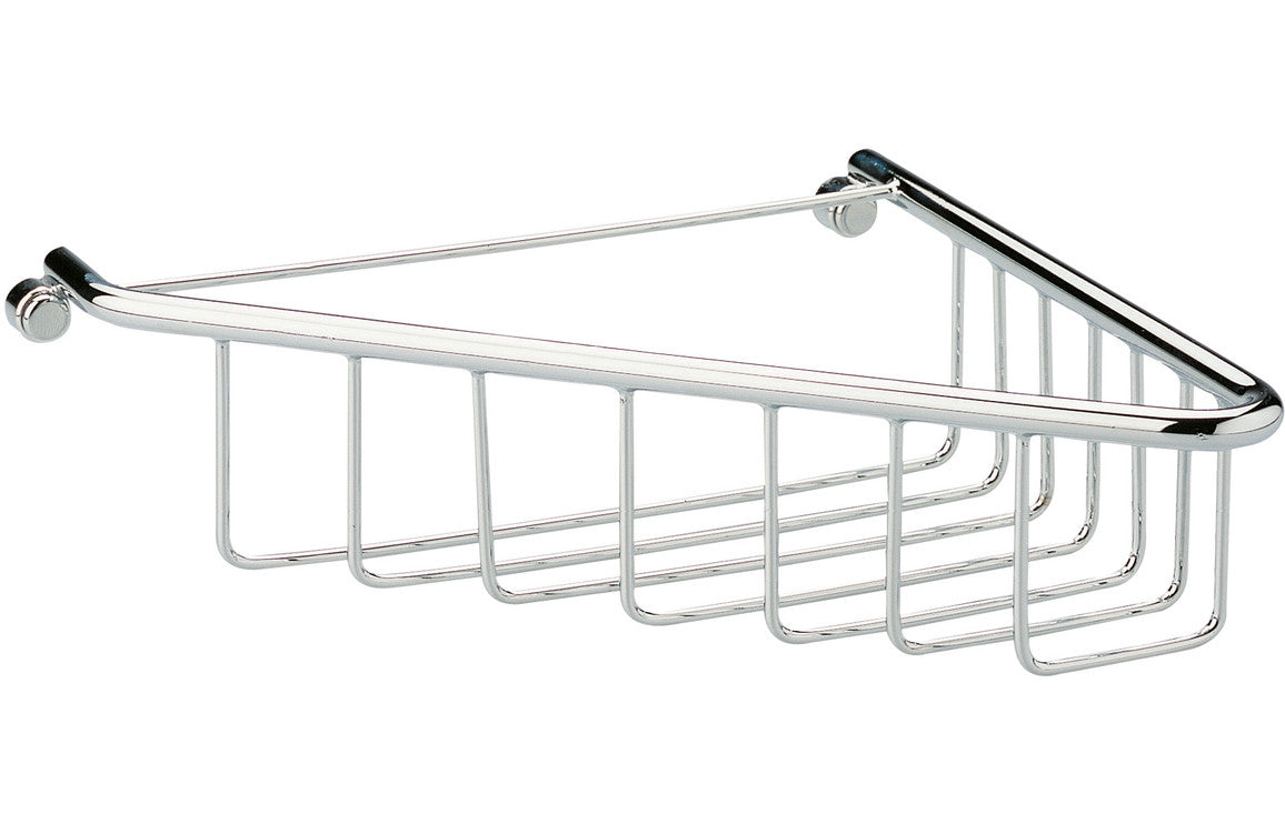 Elena Corner Shower Caddy - Matt Black, Brushed Brass, Chrome