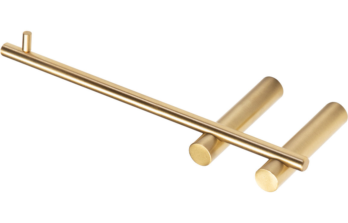 Tolia Roll Holder, Hook, Towel Holder - Brushed Brass, Chrome, Matt Black
