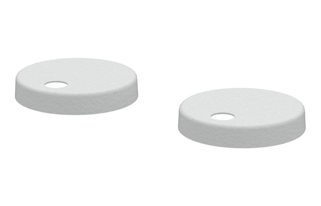 Toilet Seat Cover Caps - Black, White, Brushed Brass, Bronze
