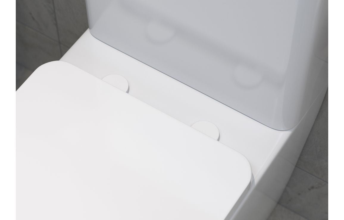 Toilet Seat Cover Caps - Black, White, Brushed Brass, Bronze