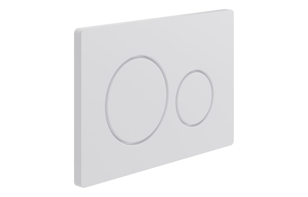 Round Push Button Flushplate - Chrome, Black, Bronze, Brass, White