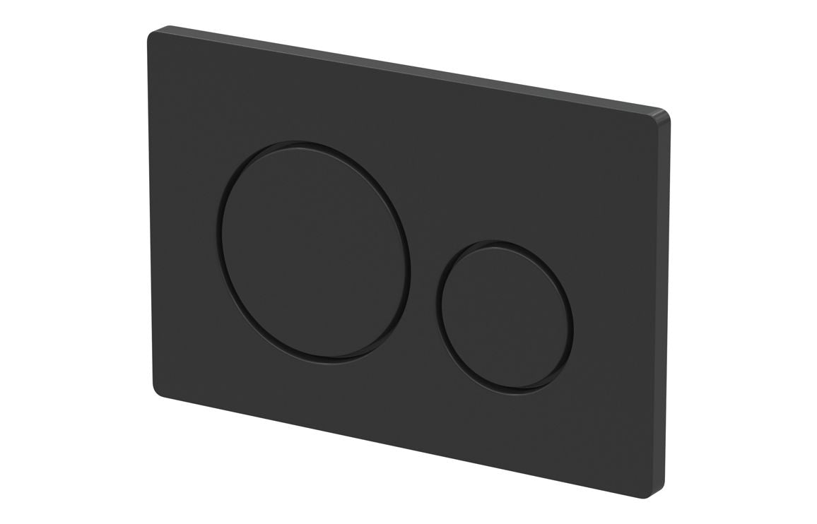 Round Push Button Flushplate - Chrome, Black, Bronze, Brass, White