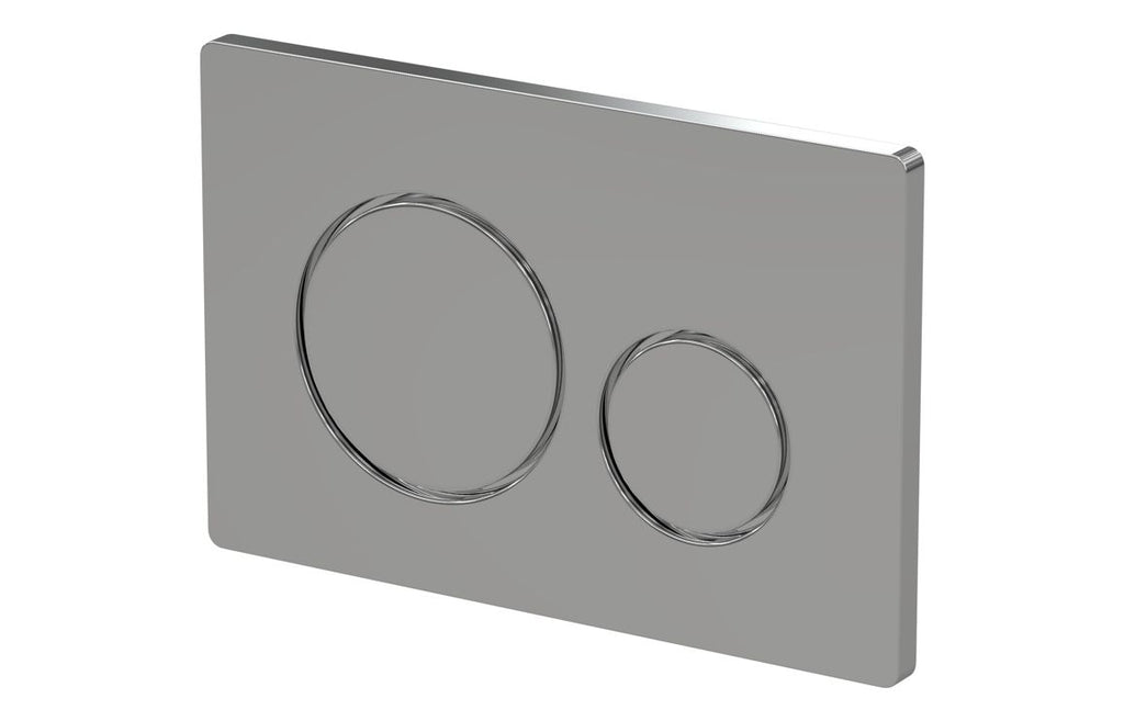 Round Push Button Flushplate - Chrome, Black, Bronze, Brass, White