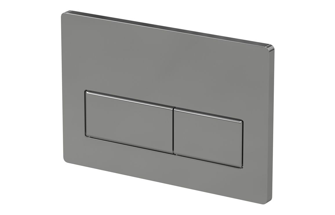 Rectangle Push Button Flushplate - Chrome, Black, Bronze, Brass, White