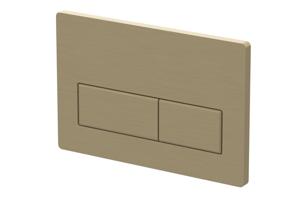 Rectangle Push Button Flushplate - Chrome, Black, Bronze, Brass, White