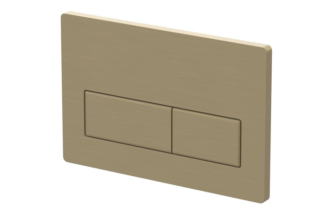 Rectangle Push Button Flushplate - Chrome, Black, Bronze, Brass, White