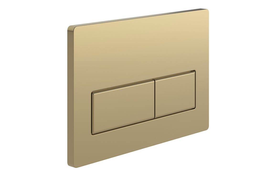 Rectangle Push Button Flushplate - Chrome, Black, Bronze, Brass, White
