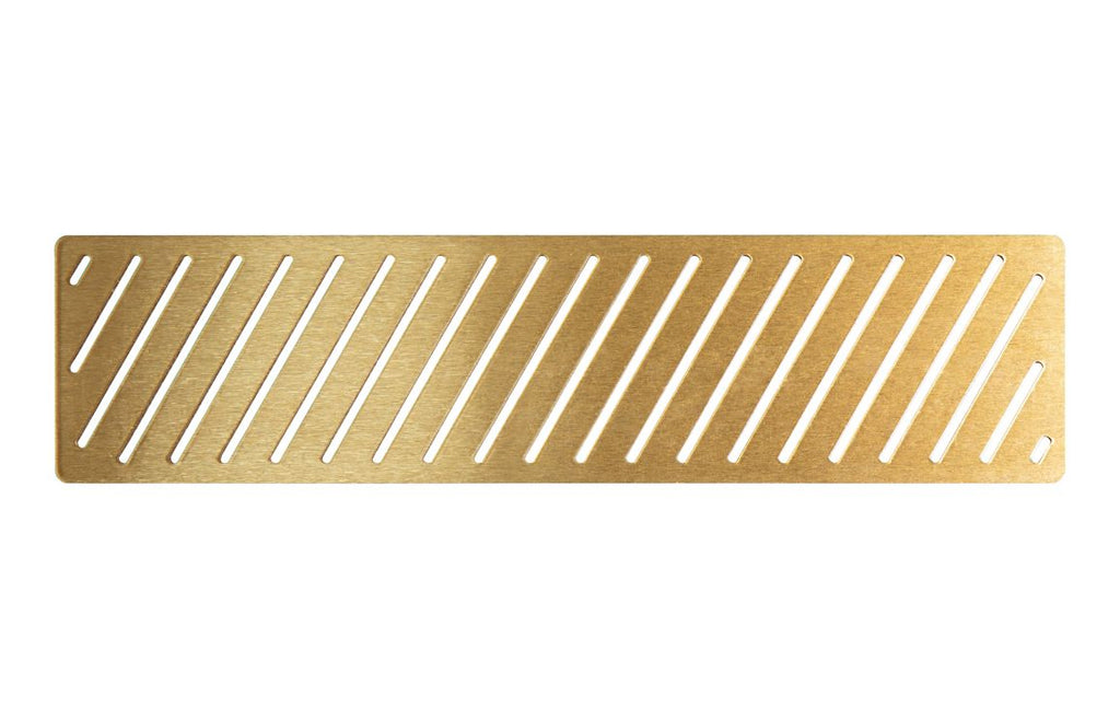 Linear Tray Waste Cover - Matt Black, Brushed Brass, Brushed Bronze