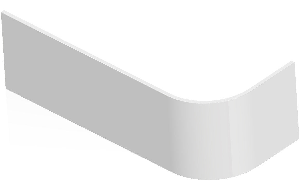 Bath Panel 1700mm J Shape - White
