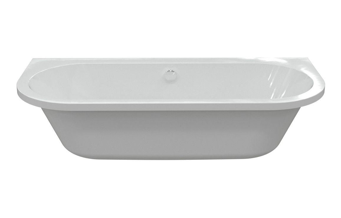 Anabel Double Ended  SUPERCAST Back To Wall 1700x750x600mm 0TH Bath with Legs