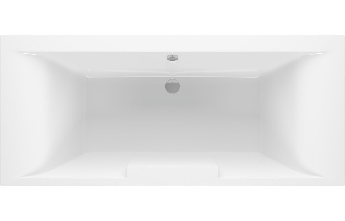 Marla Deluxe Square Double Ended 1700x750x550mm 0TH Bath with Legs