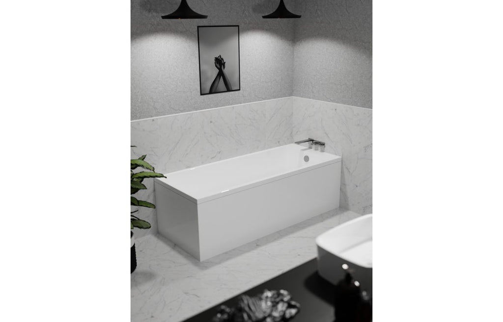 Aldine Square Single Ended 1700x700 Thin Edge 0TH Bath & Legs