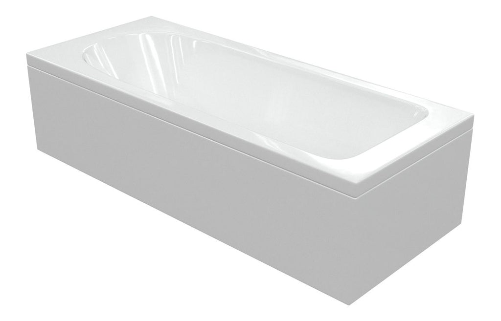 Parcha D Shape Single Ended 1700x700x550mm 2TH Bath & Legs