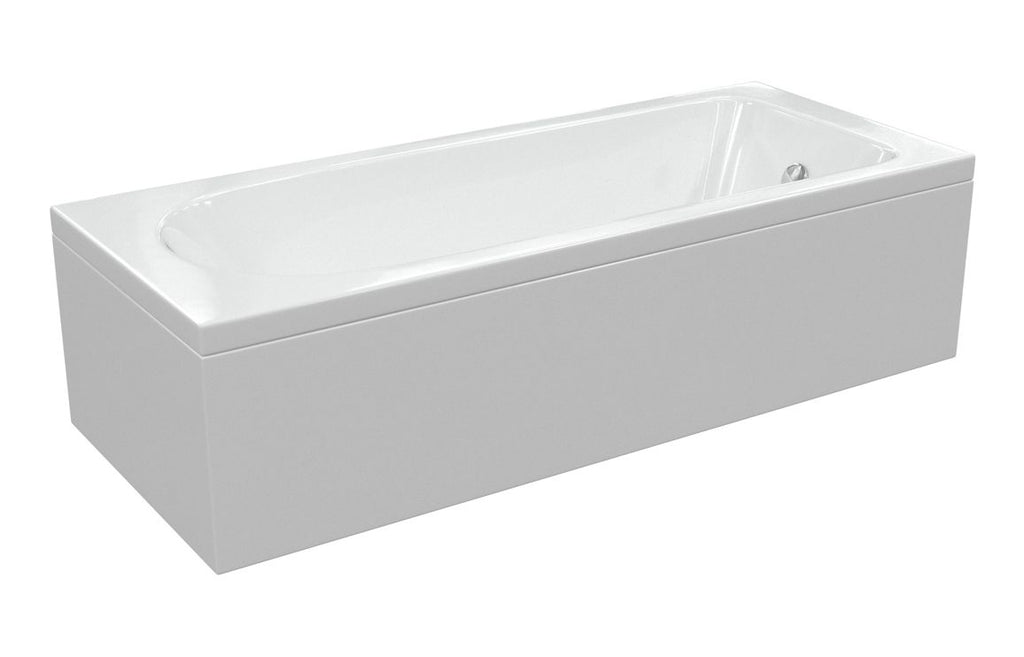 Parcha D Shape Single Ended 1700x700x550mm 2TH Bath & Legs