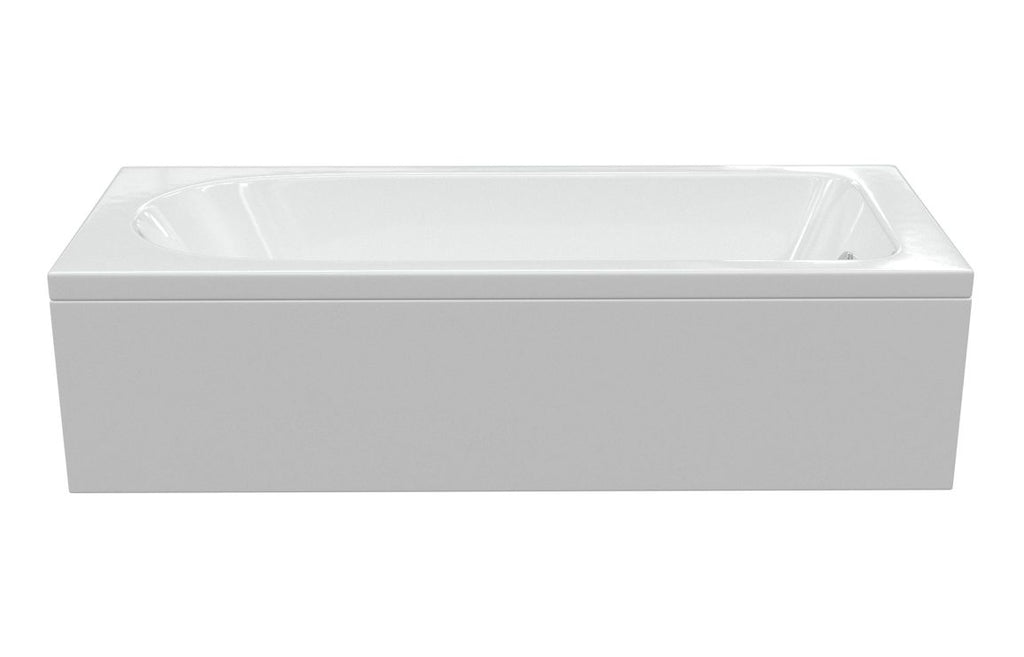 Parcha D Shape Single Ended 1700x700x550mm 2TH Bath & Legs