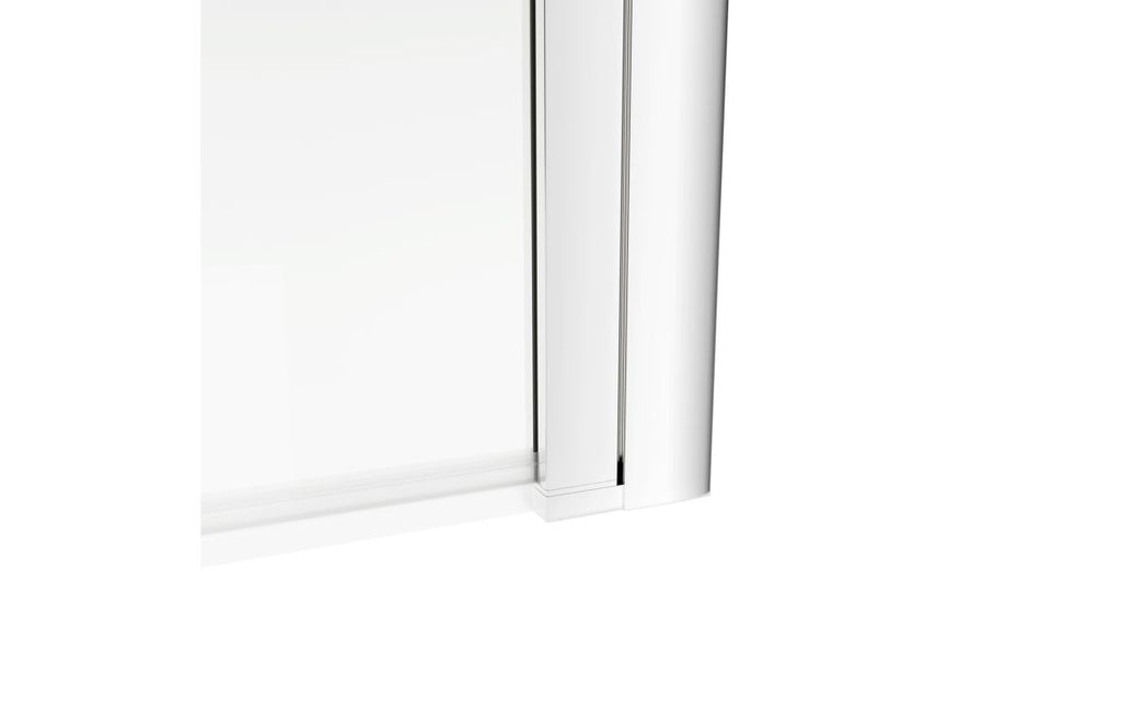 Bath Screen 800x1500mm Single Straight (6mm) - Chrome, Brushed Brass