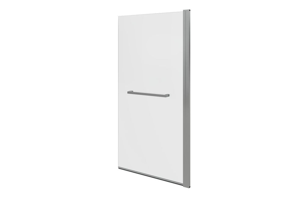 Bath Screen 800x1500mm Single Straight with Rail (6mm) - Chrome