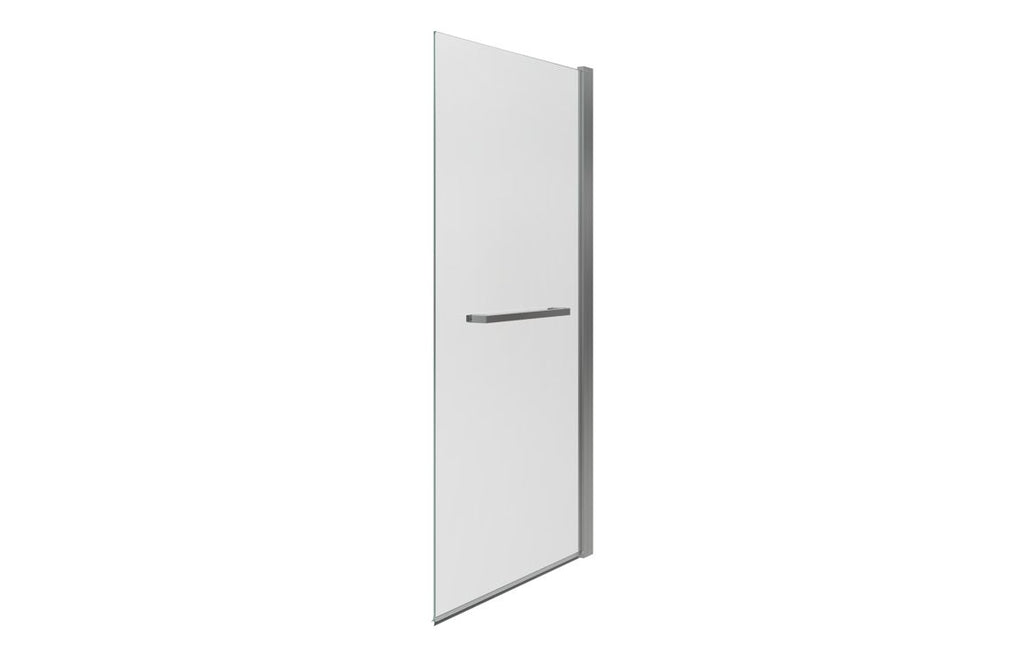 Bath Screen 800x1500mm Single Straight with Rail (6mm) - Chrome