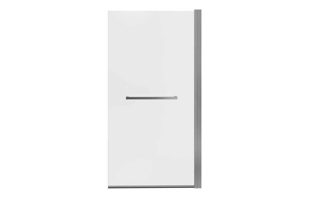 Bath Screen 800x1500mm Single Straight with Rail (6mm) - Chrome