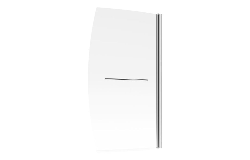 Bath Screen 900x1500mm Space Saver (6mm) - Chrome