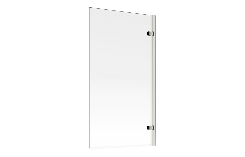 Bath Screen 850x1500mm Hinged Straight (6mm) - Chrome