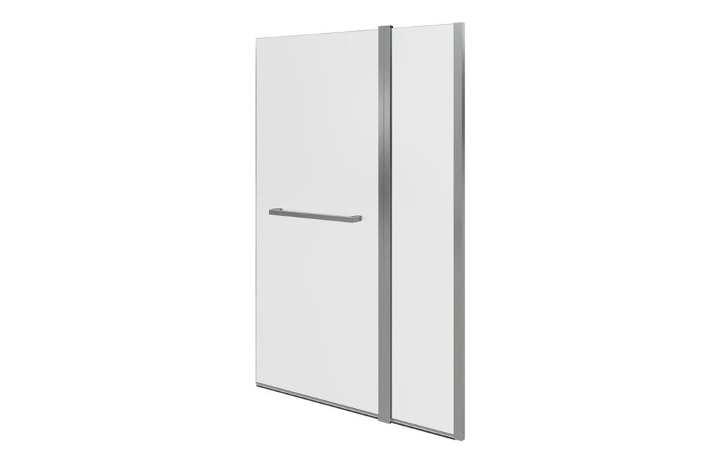 Bath Screen 1000x1500mm Two Panel Folding (6mm) - Chrome