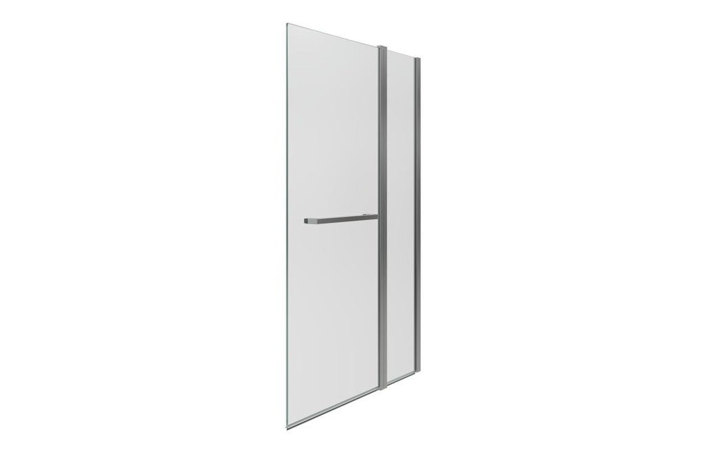 Bath Screen 1000x1500mm Two Panel Folding (6mm) - Chrome