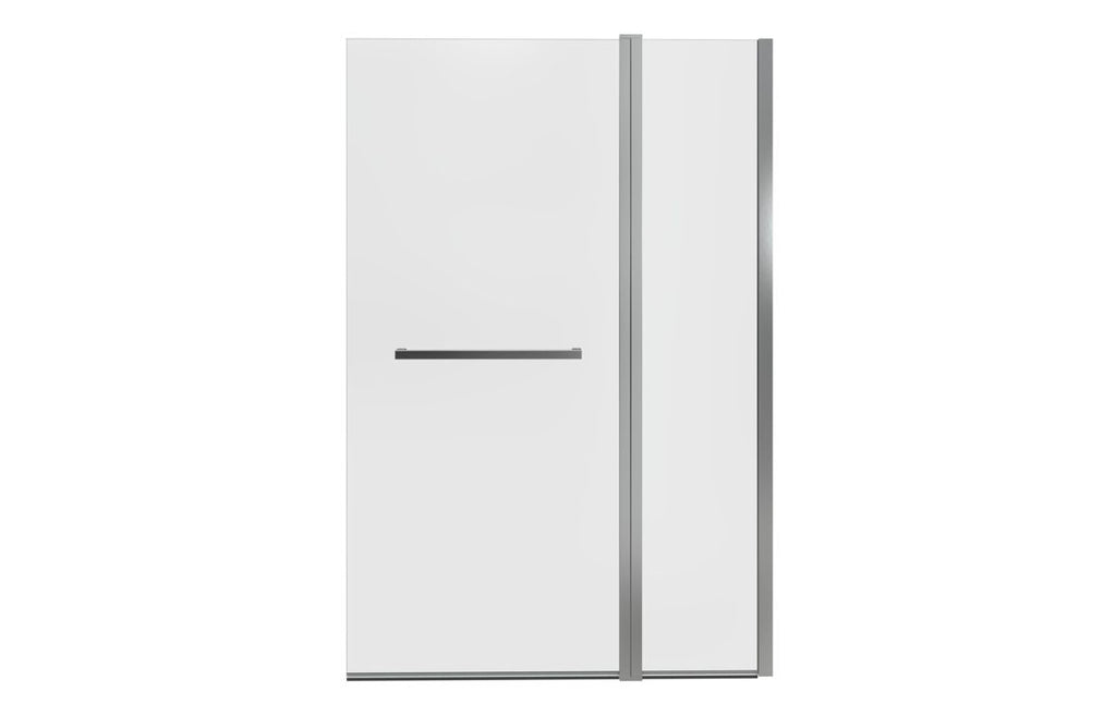 Bath Screen 1000x1500mm Two Panel Folding (6mm) - Chrome