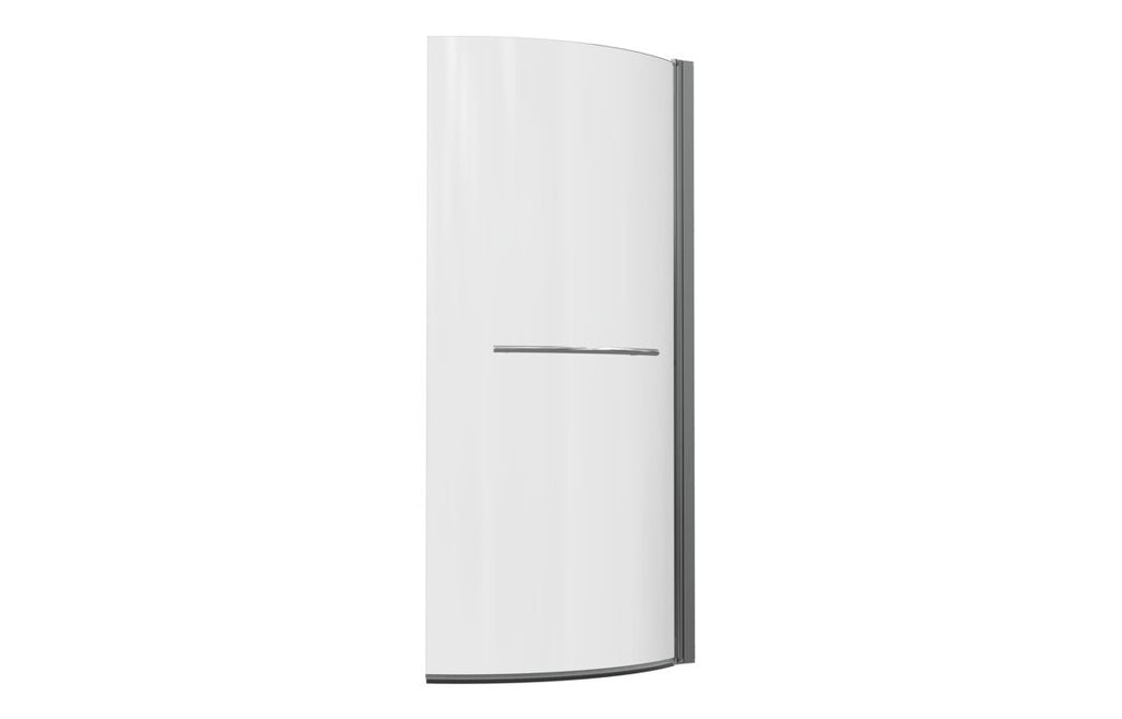 Bath Screen 760x1500mm P Shape (6mm) - Chrome