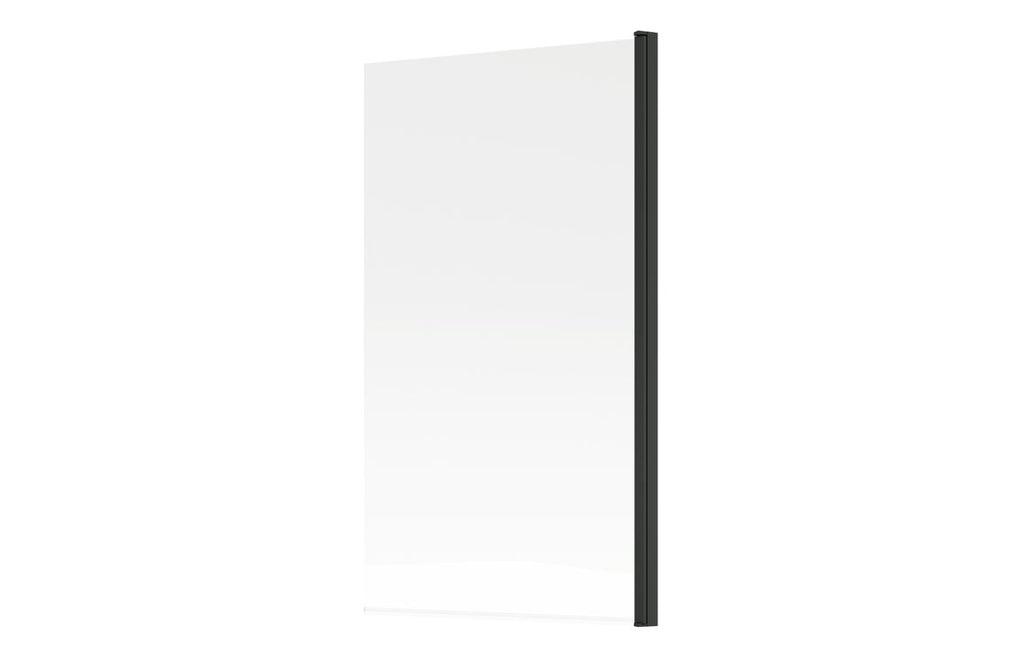 Bath Screen 800x1500mm Single Straight (6mm) - Black, Brushed Bronze