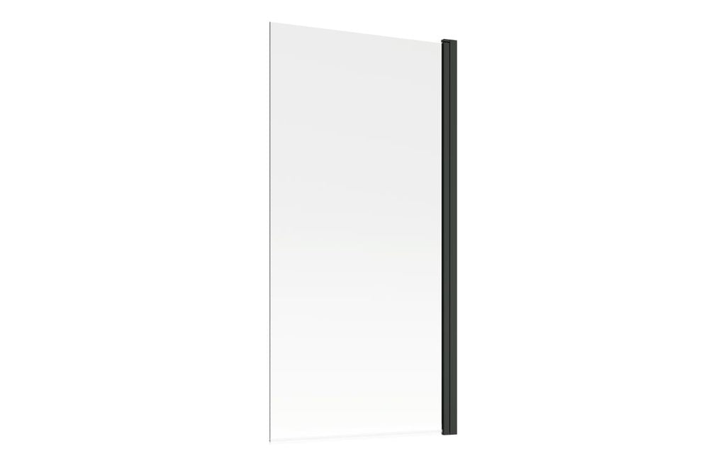 Bath Screen 800x1500mm Single Straight (6mm) - Black, Brushed Bronze