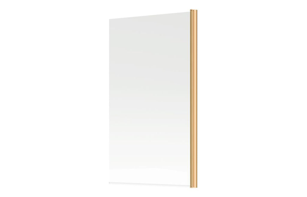 Bath Screen 800x1500mm Single Straight (6mm) - Chrome, Brushed Brass