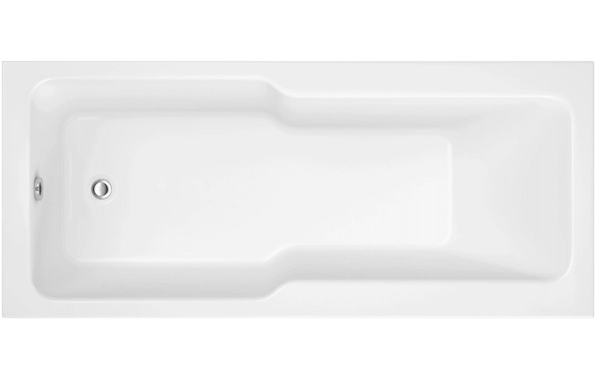 Yegora Straight C Shape 1700x750 mm 0TH Shower Bath & Legs